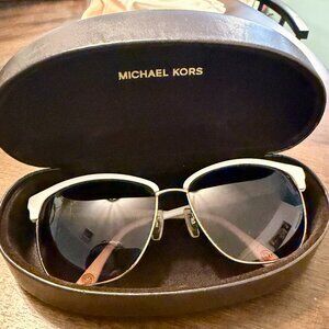 Michael Kors Retro Griffin Sunglasses in White - GREAT Condition!